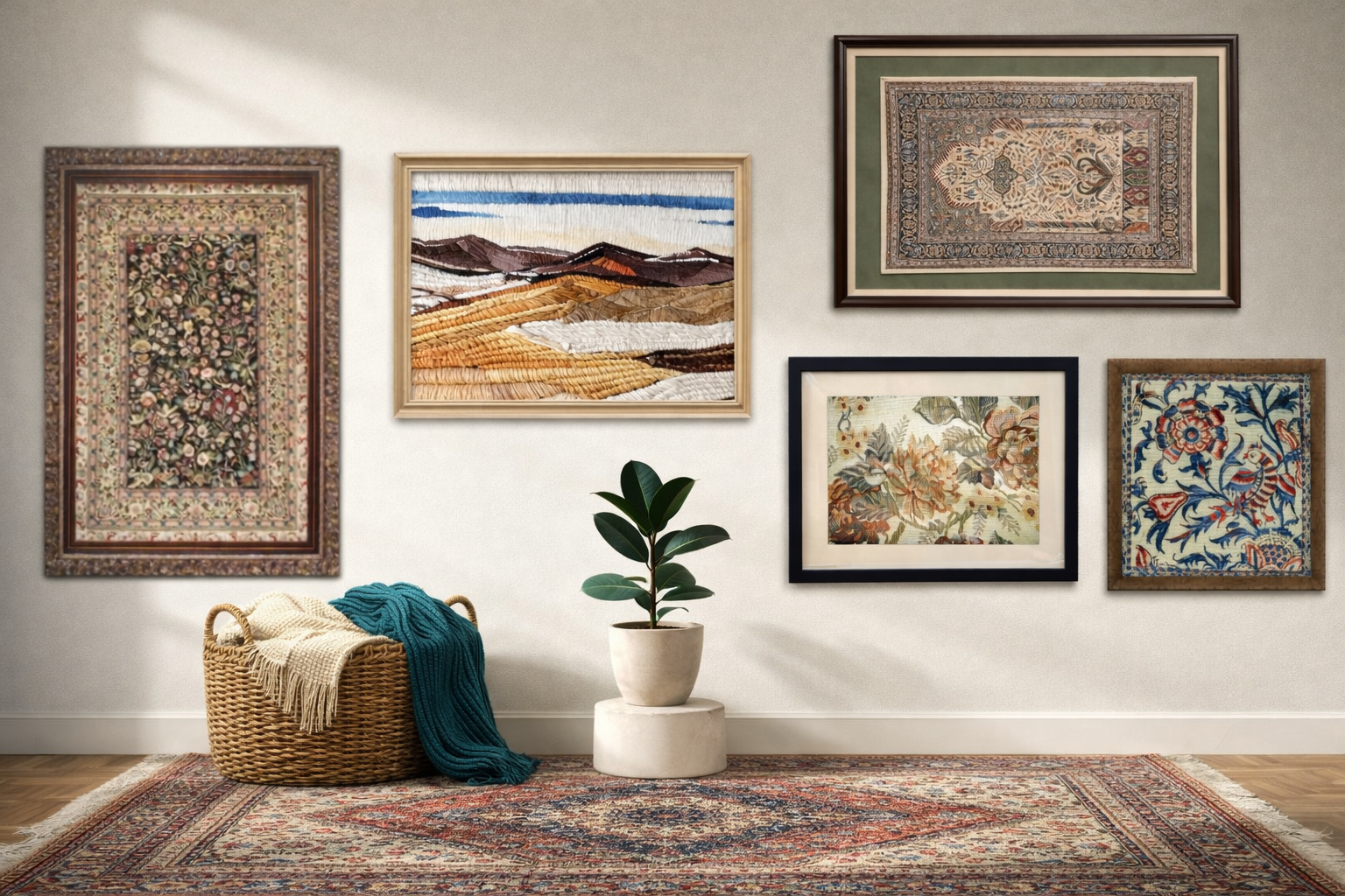 Custom Frame Textile Rugs