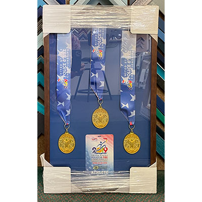 Customed Framed medals 
