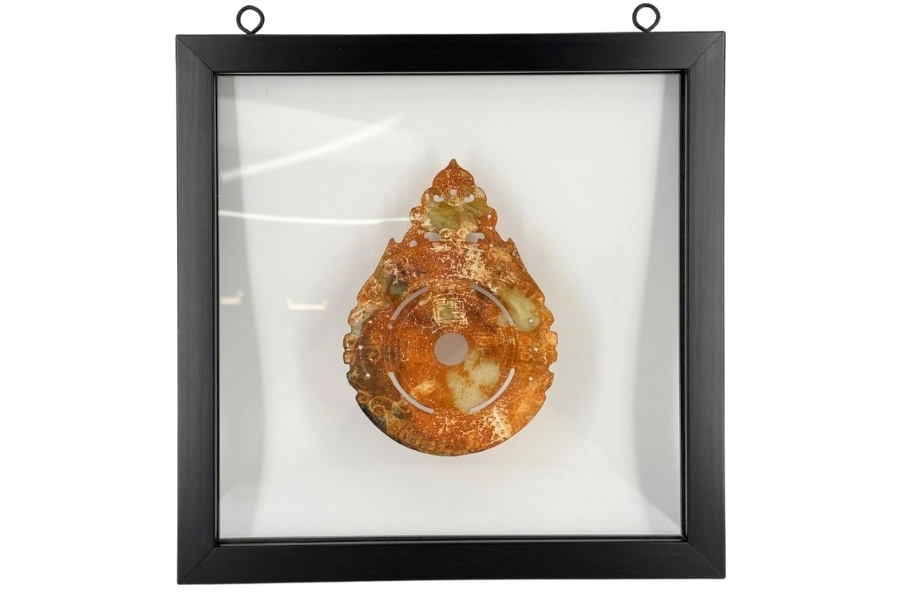 Preserved wedding bouquet in shadow box