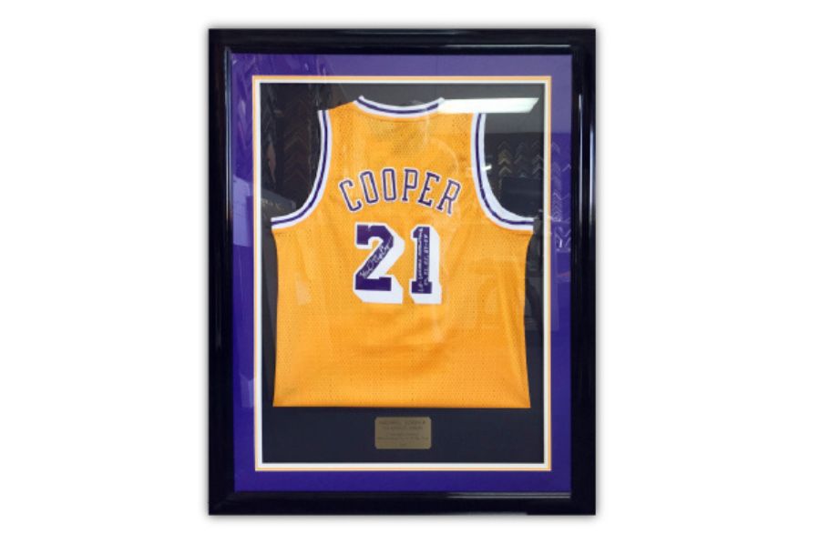Custom sports shadow box — Style 04 with floating object mounts