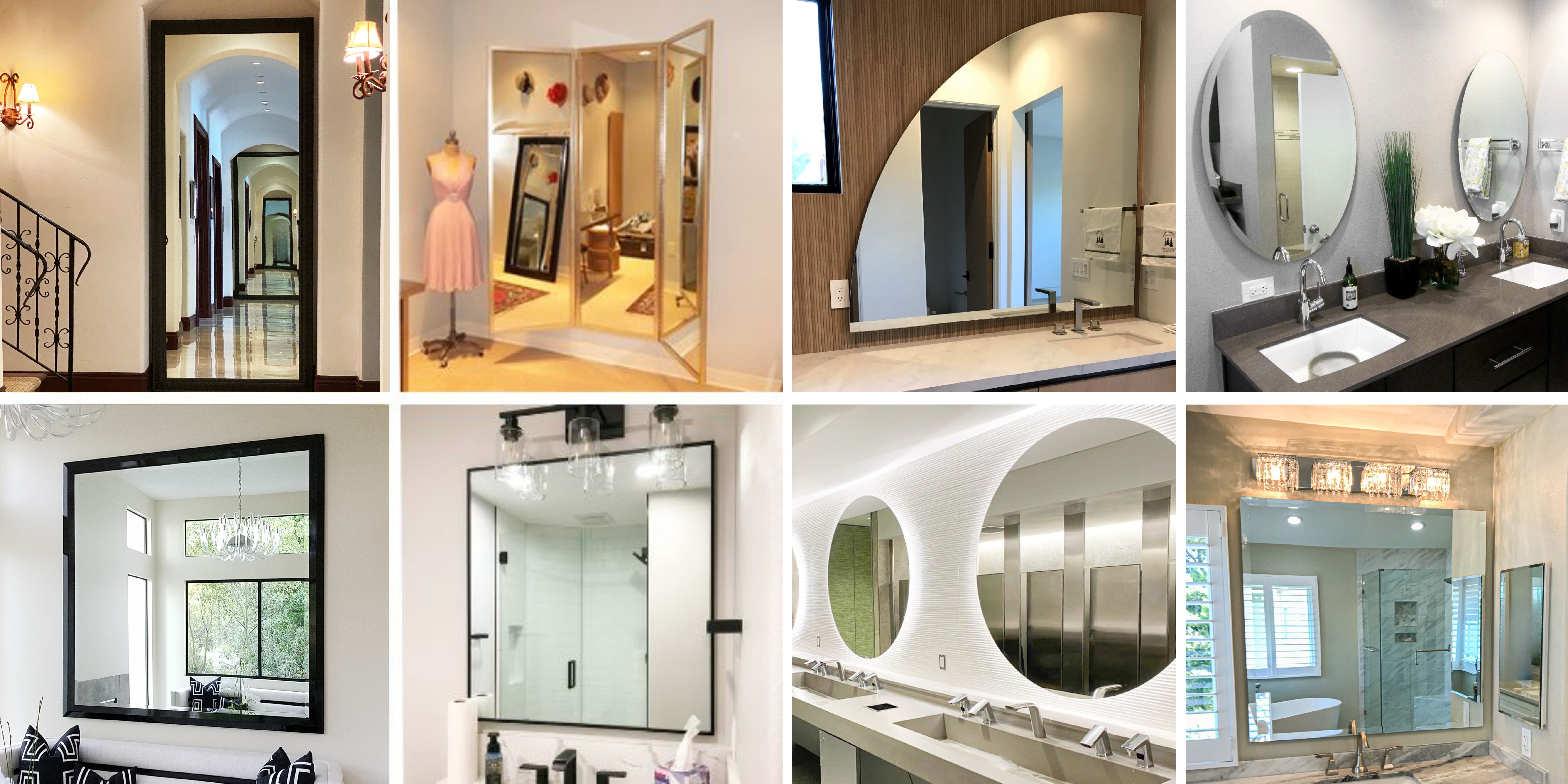 Custom Wall Mirrors - We make any size and guarantee safe delivery