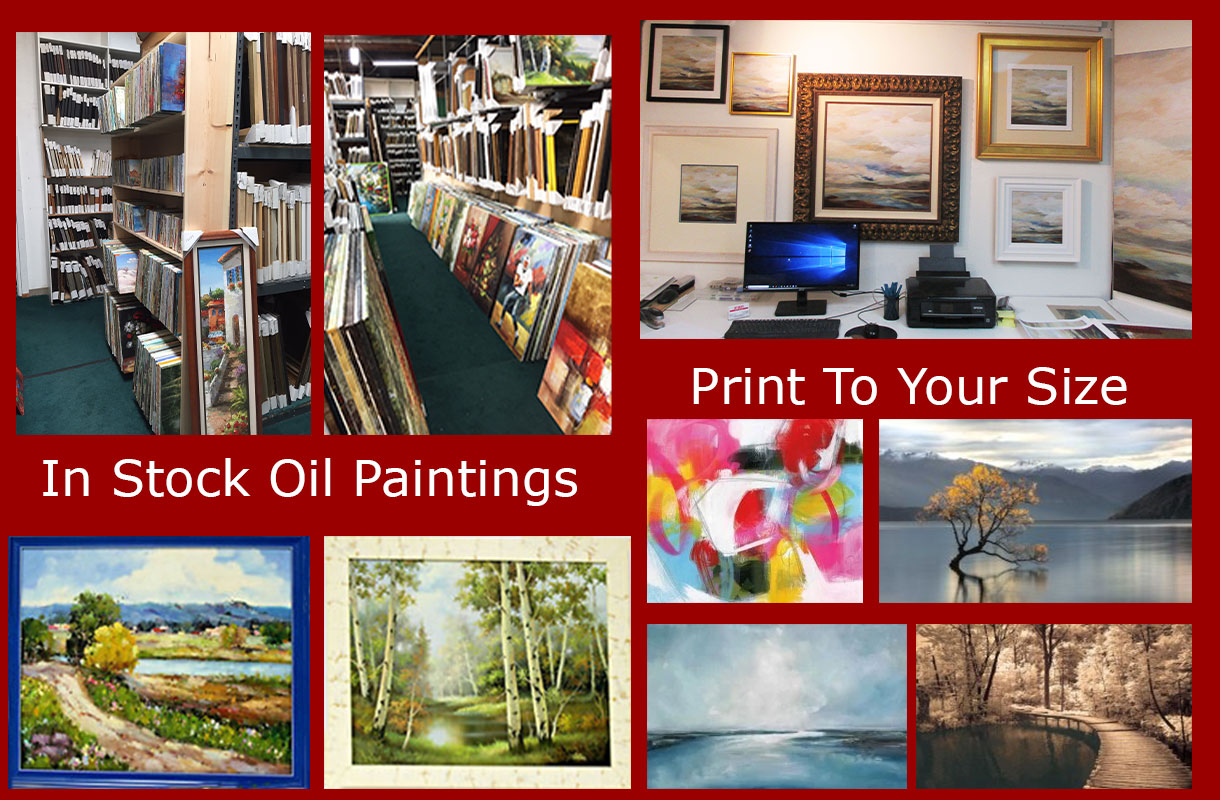 oil paintings and decorative print to size art